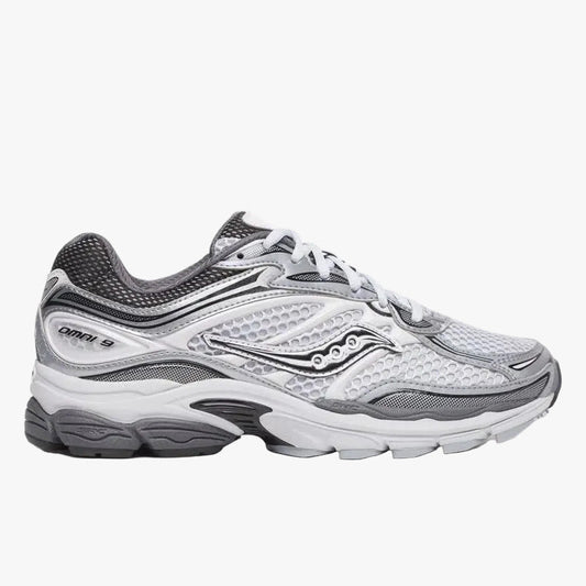 saucony progrid omni 9 microchip gris - unisexe